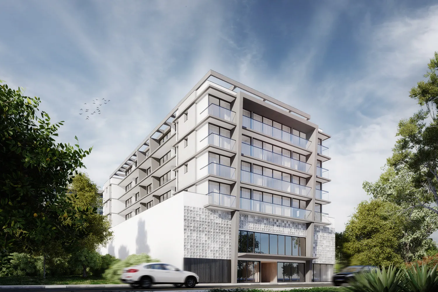 Estudo de edifício residencial no Guará